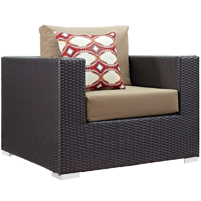 Convene 5 Piece Outdoor Patio Sectional Set