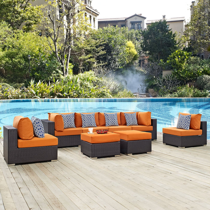 Convene 8 Piece Outdoor Patio Sectional Set