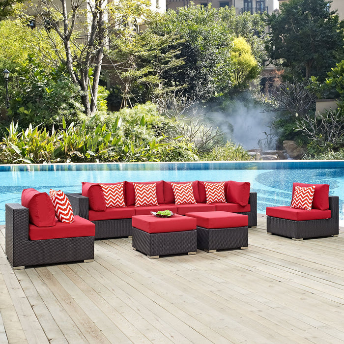 Convene 8 Piece Outdoor Patio Sectional Set