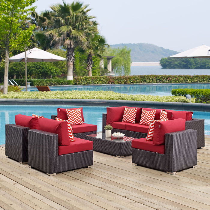 Convene 8 Piece Outdoor Patio Sectional Set