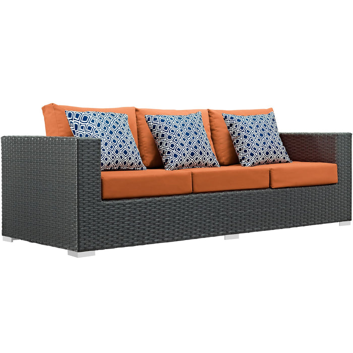 Sojourn 3 Piece Outdoor Patio Sunbrella® Sectional Set