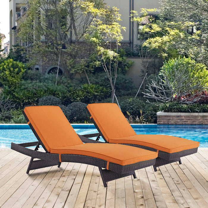 Convene Chaise Outdoor Patio Set of 2