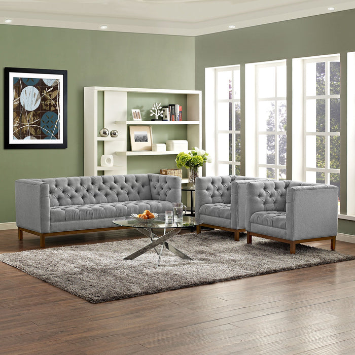 Panache Living Room Set Upholstered Fabric Set of 3