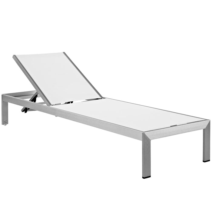 Shore Chaise Outdoor Patio Aluminum Set of 4