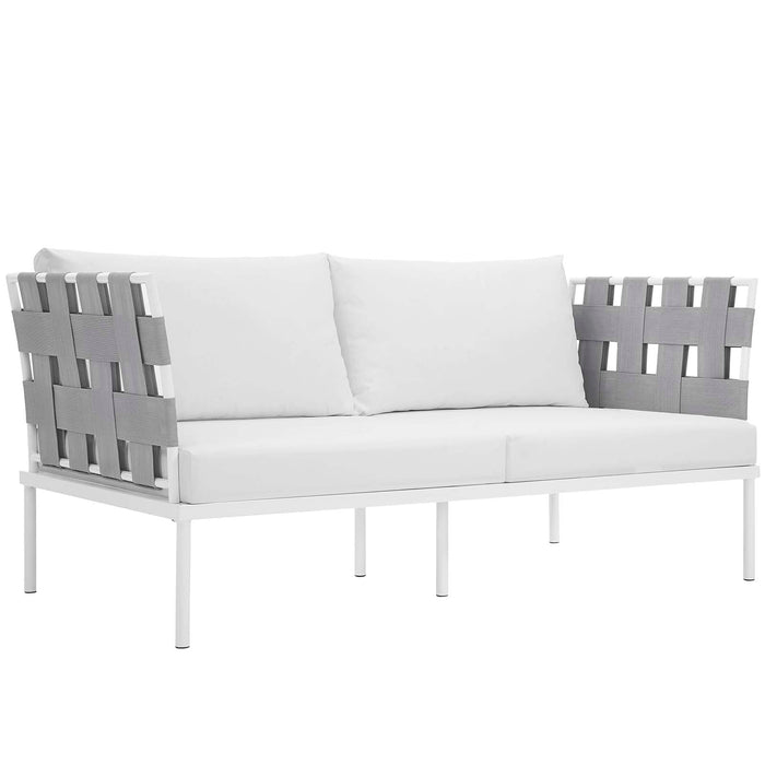 Harmony 5 Piece Outdoor Patio Aluminum Sectional Sofa Set