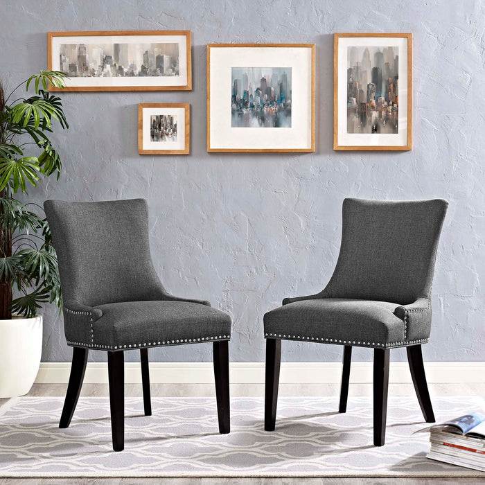 Marquis Dining Side Chair Fabric Set of 2