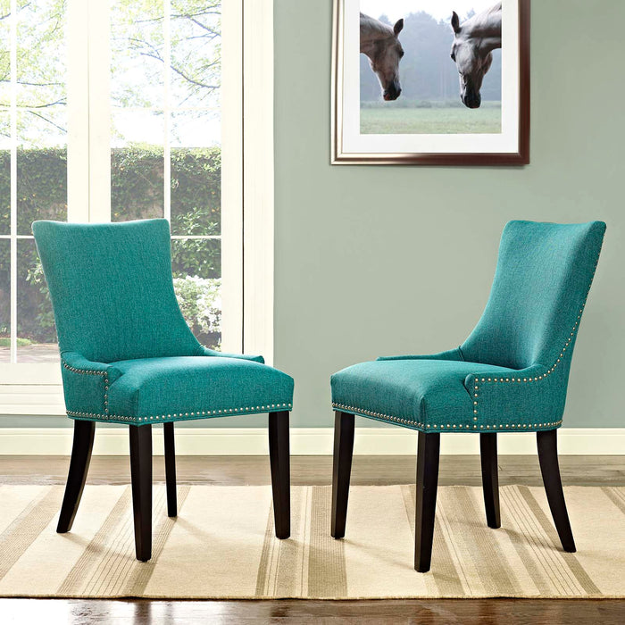 Marquis Dining Side Chair Fabric Set of 2