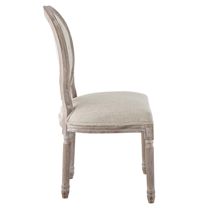 Arise Vintage French Upholstered Fabric Dining Side Chair