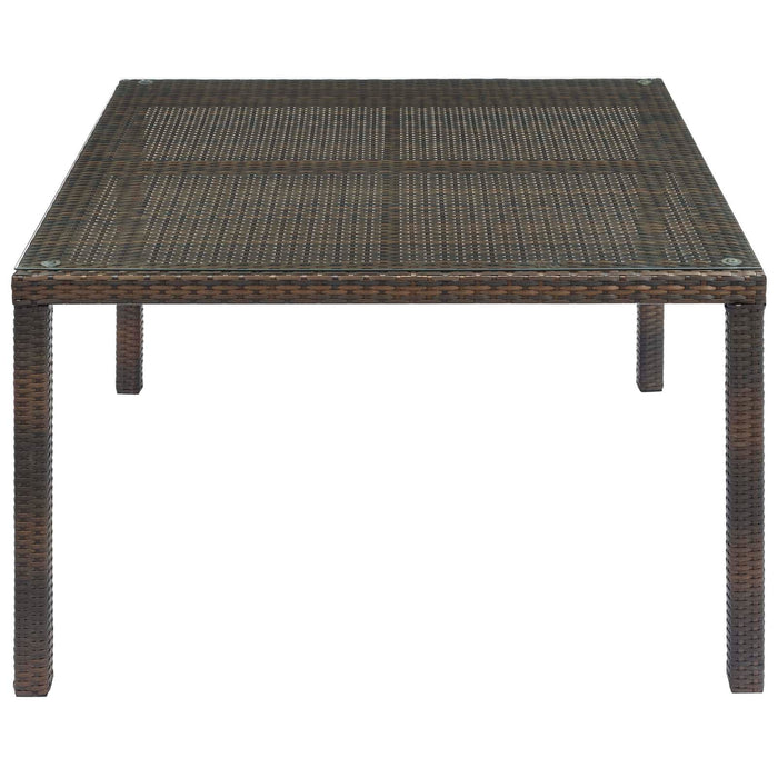 Conduit 47" Outdoor Patio Wicker Rattan Dining Table