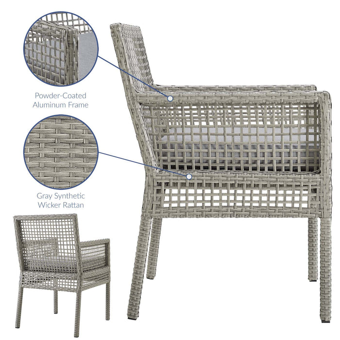 Aura 7 Piece Outdoor Patio Wicker Rattan Set