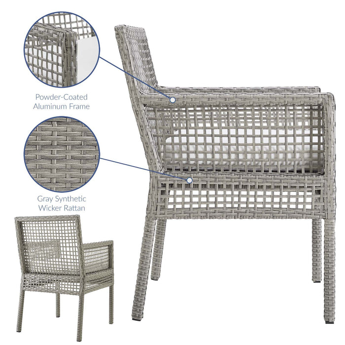 Aura 7 Piece Outdoor Patio Wicker Rattan Set