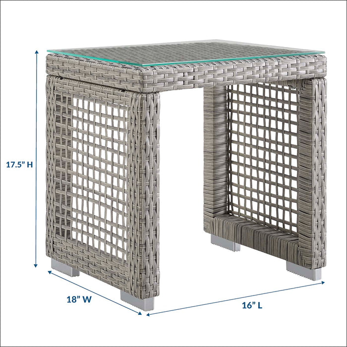 Aura Outdoor Patio Wicker Rattan Side Table