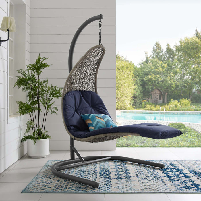 Landscape Hanging Chaise Lounge Outdoor Patio Swing Chair