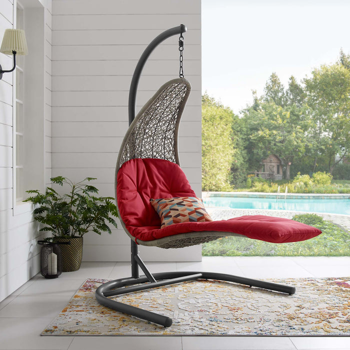 Landscape Hanging Chaise Lounge Outdoor Patio Swing Chair