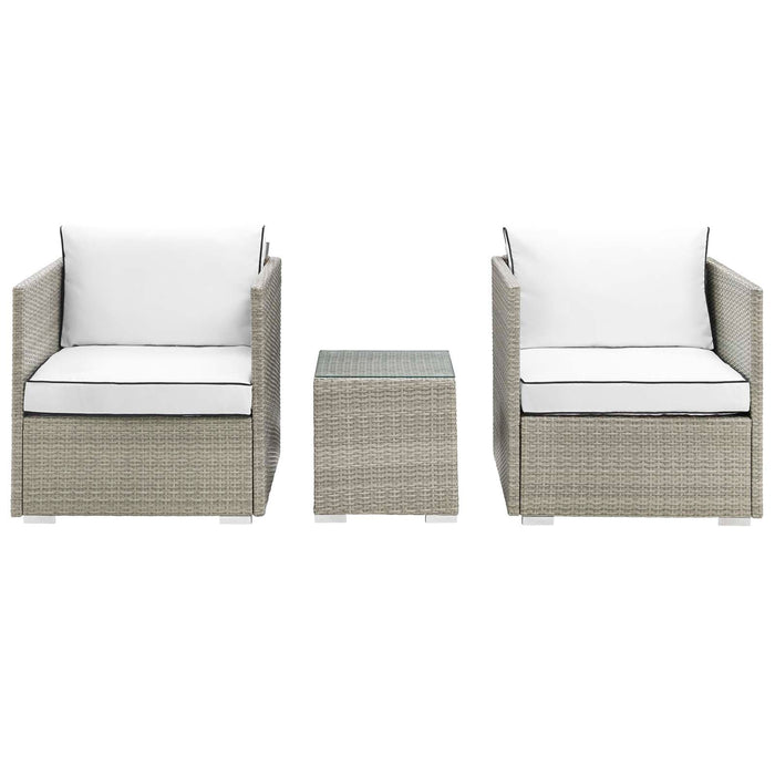 Repose 3 Piece Outdoor Patio Sectional Set