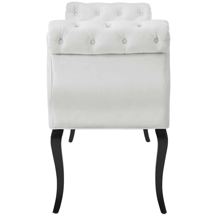 Adelia Chesterfield Style Button Tufted Performance Velvet Bench