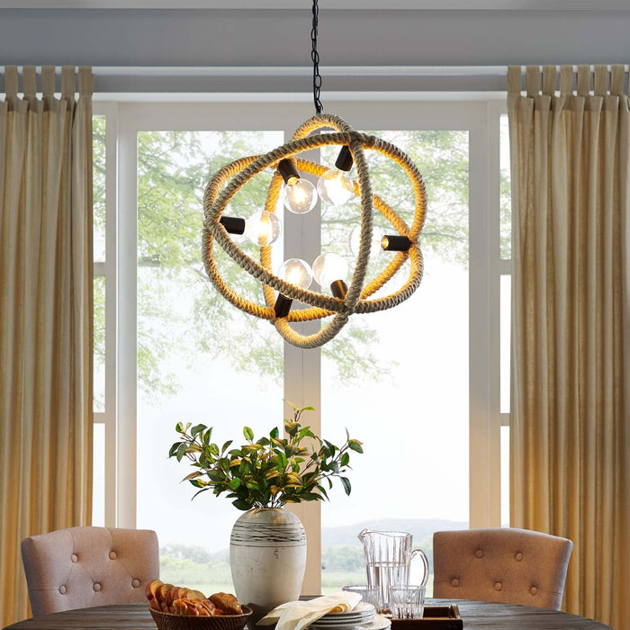 Transpose Rope Pendant Chandelier