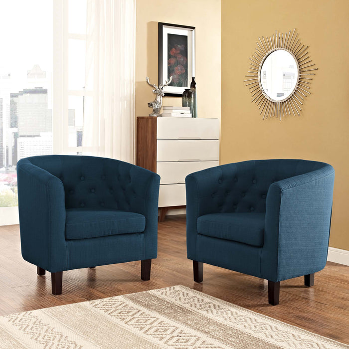 Prospect 2 Piece Upholstered Fabric Armchair Set