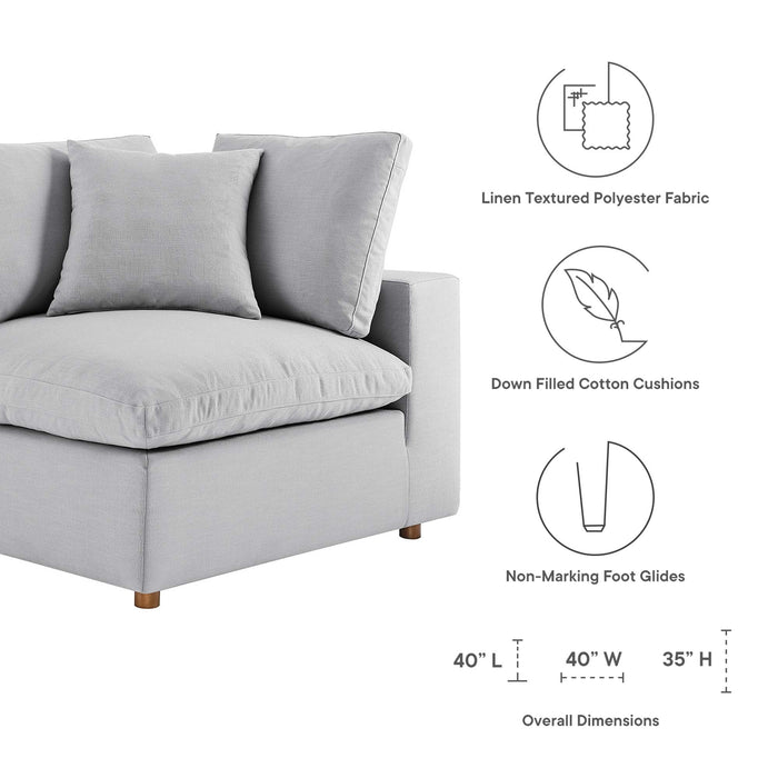 Commix Down Filled Overstuffed Corner Chair