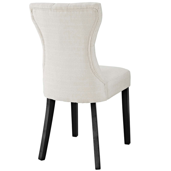 Silhouette Dining Side Chairs Upholstered Fabric Set of 2