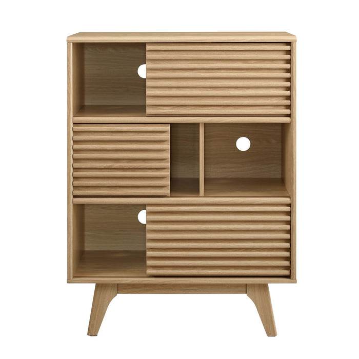 Render Three-Tier Display Storage Cabinet Stand