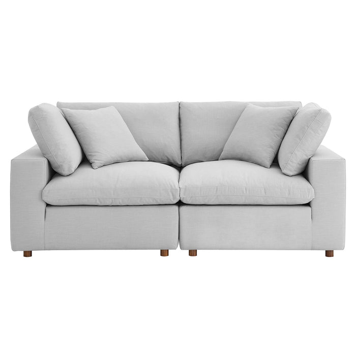 Commix Down Filled Overstuffed 2 Piece Sectional Sofa Set