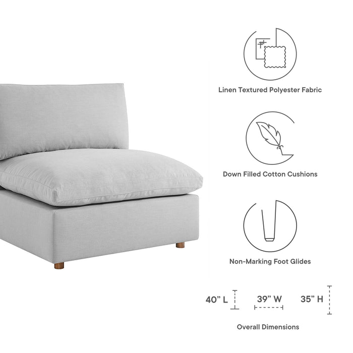 Commix Down Filled Overstuffed 4 Piece Sectional Sofa Set