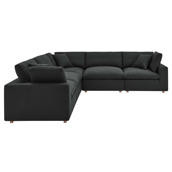 Commix Down Filled Overstuffed 5 Piece 5-Piece Sectional Sofa