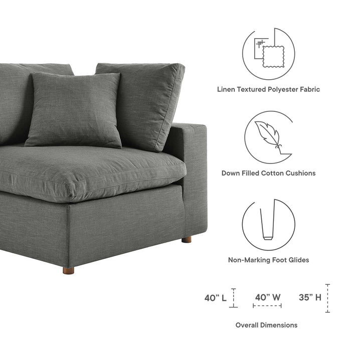 Commix Down Filled Overstuffed 6-Piece Sectional Sofa