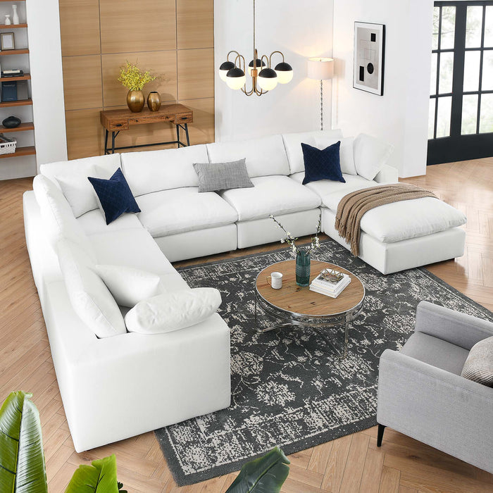 Commix Down Filled Overstuffed 7-Piece Sectional Sofa