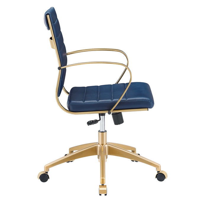 Jive Gold Stainless Steel Midback Office Chair