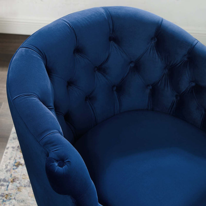 Precept Accent Performance Velvet Armchair