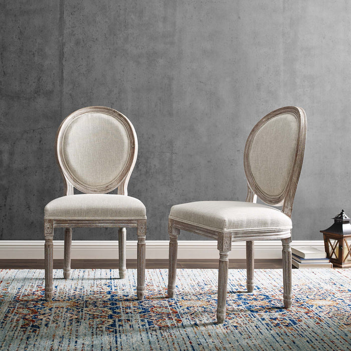 Emanate Dining Side Chair Upholstered Fabric Set of 2