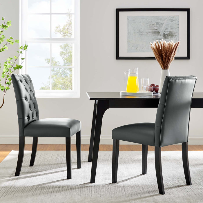 Duchess Dining Chair Vinyl Set of 2