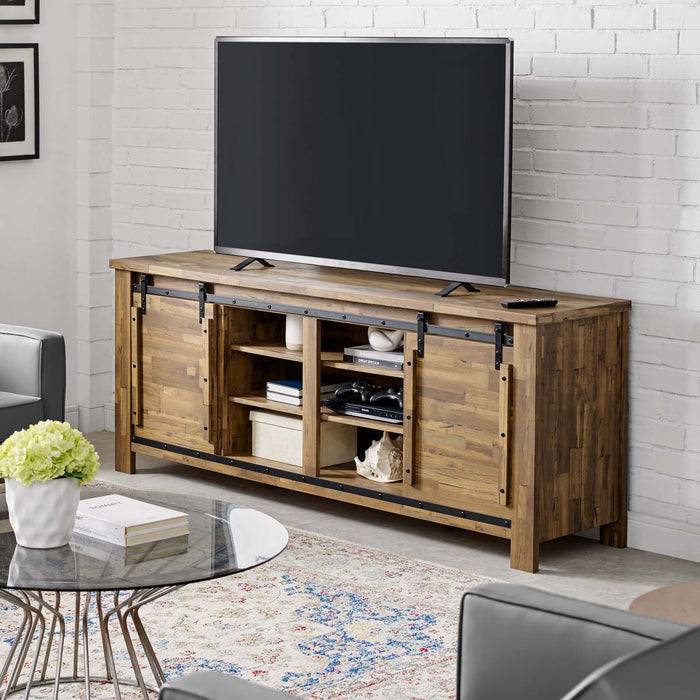 Cheshire 71" Rustic Sliding Door TV Stand