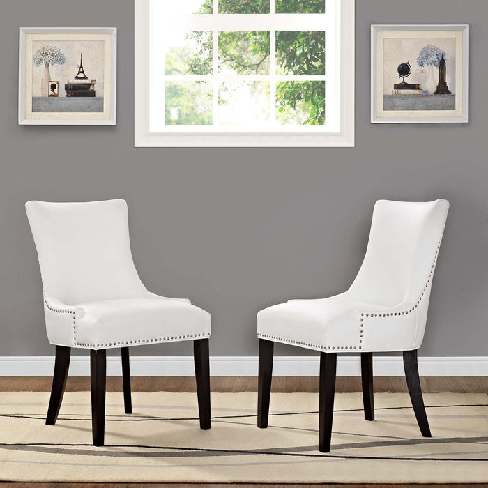 Marquis Dining Chair Faux Leather Set of 2