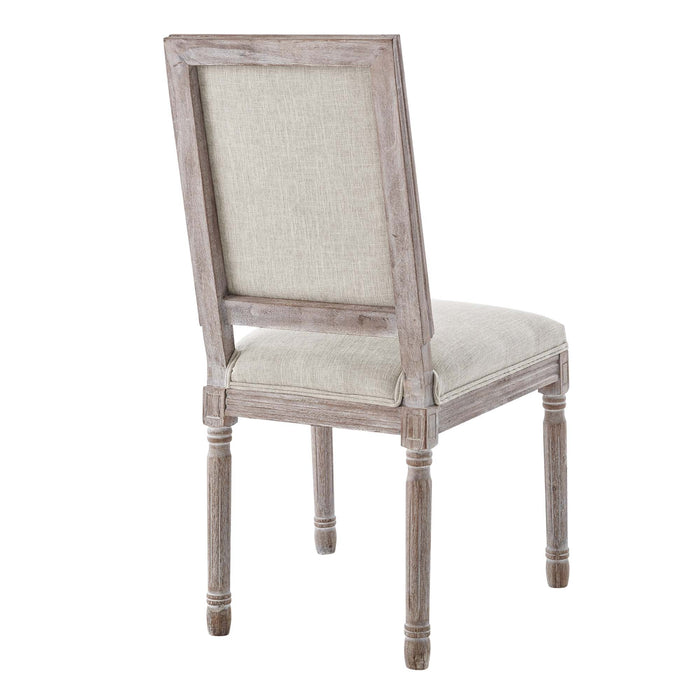 Court Dining Side Chair Upholstered Fabric Set of 2