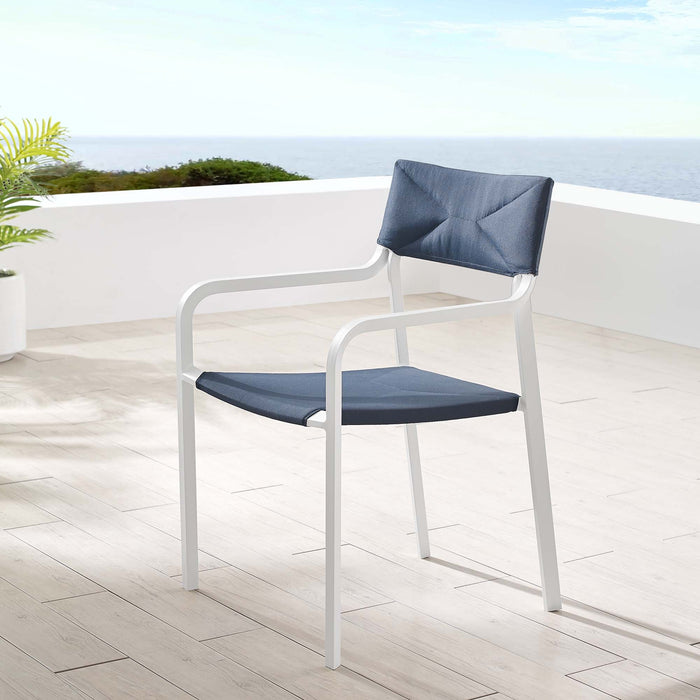 Raleigh Stackable Outdoor Patio Aluminum Dining Armchair