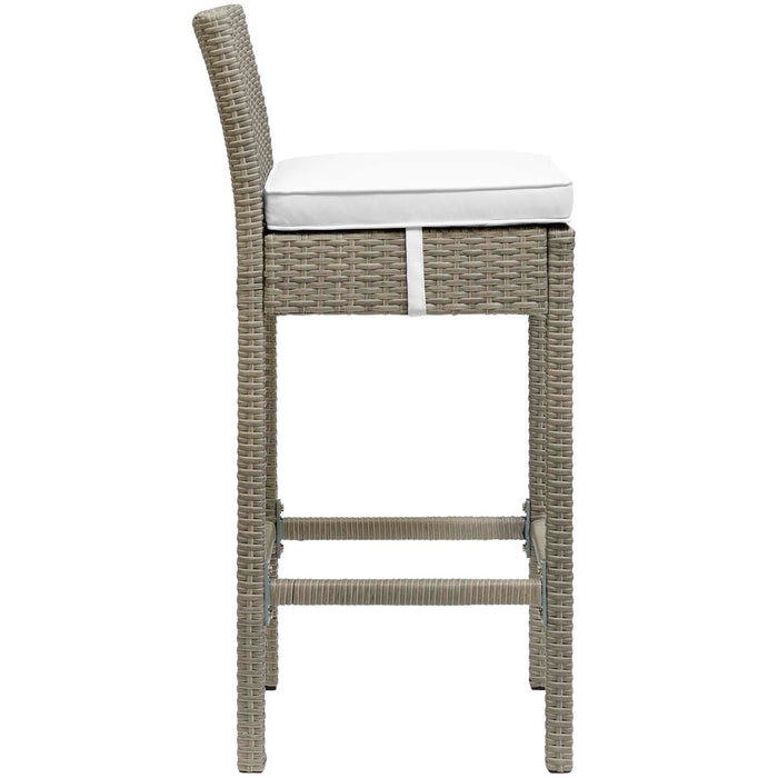 Conduit Outdoor Patio Wicker Rattan Bar Stool Set of 4