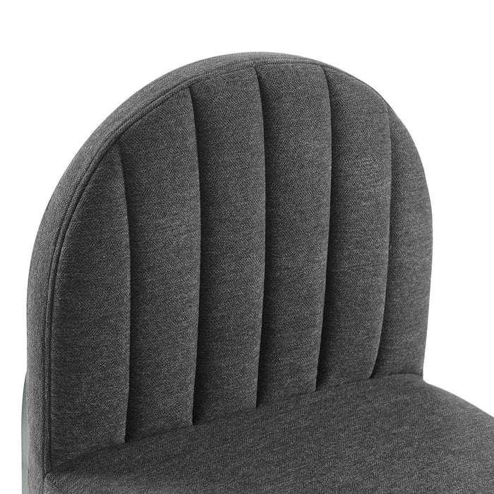 Isla Channel Tufted Upholstered Fabric Dining Side Chair