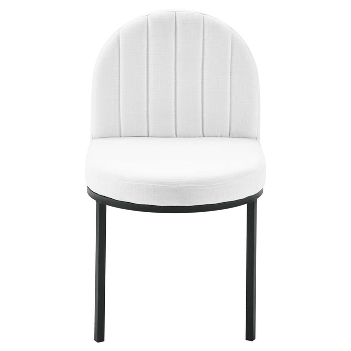 Isla Channel Tufted Upholstered Fabric Dining Side Chair