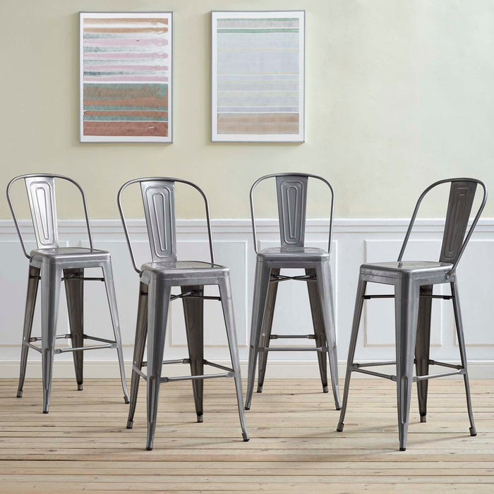 Promenade Bar Side Stool Set of 4