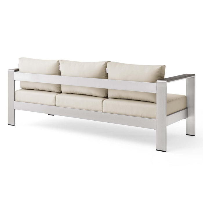 Shore Outdoor Patio Aluminum Sofa