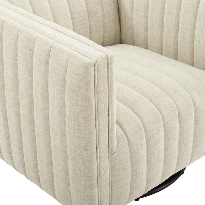 Conjure Tufted Swivel Upholstered Armchair