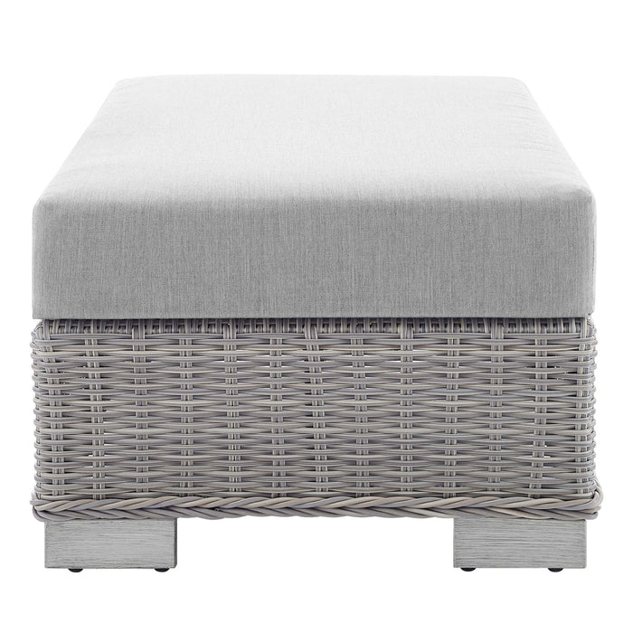 Conway Sunbrella® Outdoor Patio Wicker Rattan Ottoman