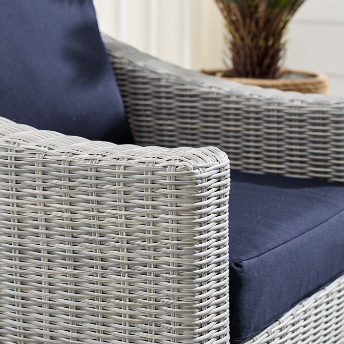 Conway Sunbrella® Outdoor Patio Wicker Rattan Armchair