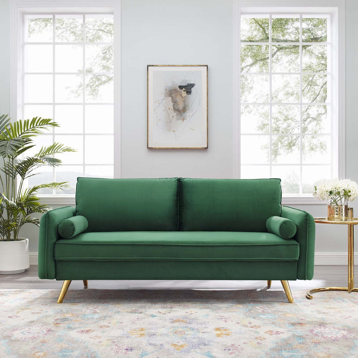 Revive Performance Velvet Sofa