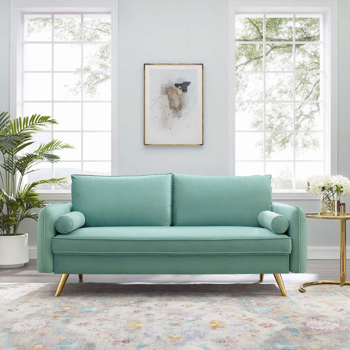 Revive Performance Velvet Sofa