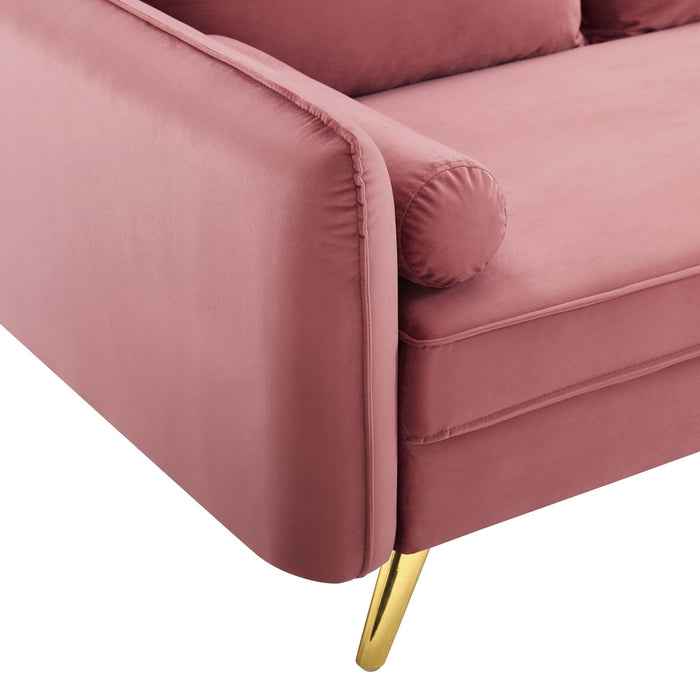 Revive Performance Velvet Loveseat