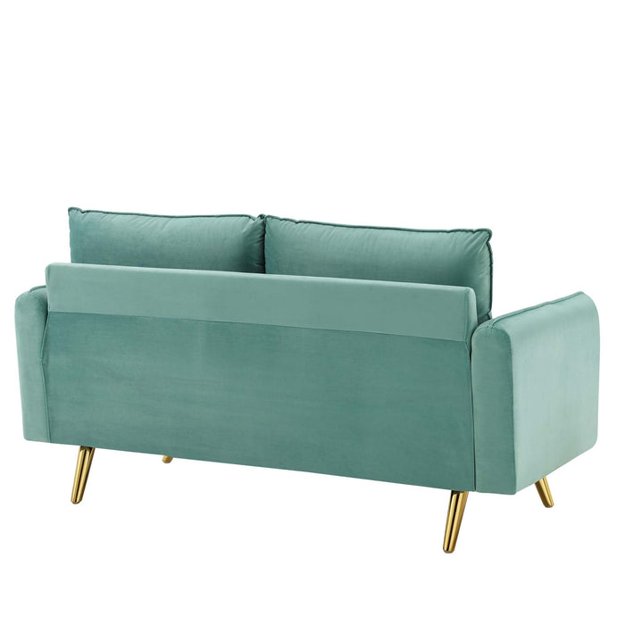 Revive Performance Velvet Loveseat